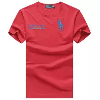 polo sport logo t-shirt custom fit red